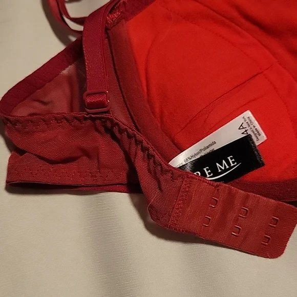 Adore Me Red Lace Push Up 34A Bra - Picture 5 of 6